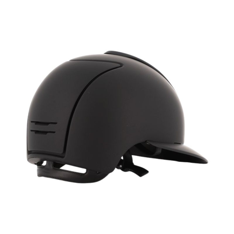 KEP - Casque d'équitation Cromo 2.0 Textile noir visière polo | - Ohlala