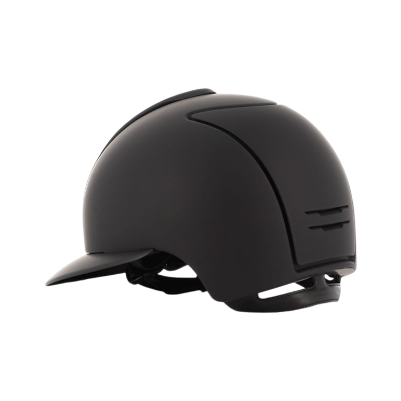 KEP - Casque d'équitation Cromo 2.0 Textile noir visière polo | - Ohlala