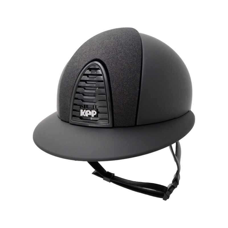 KEP - Casque d'équitation Cromo 2.0 édition limitée Star black visière polo | - Ohlala