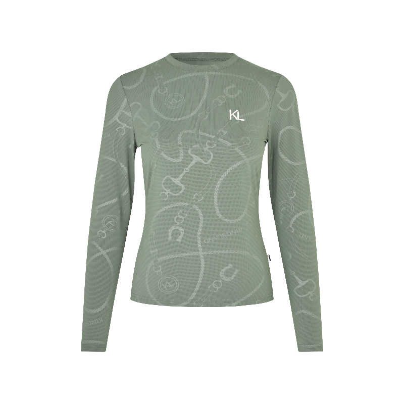 Kingsland - Baselayer manches longues femme KLLizette green agave | - Ohlala