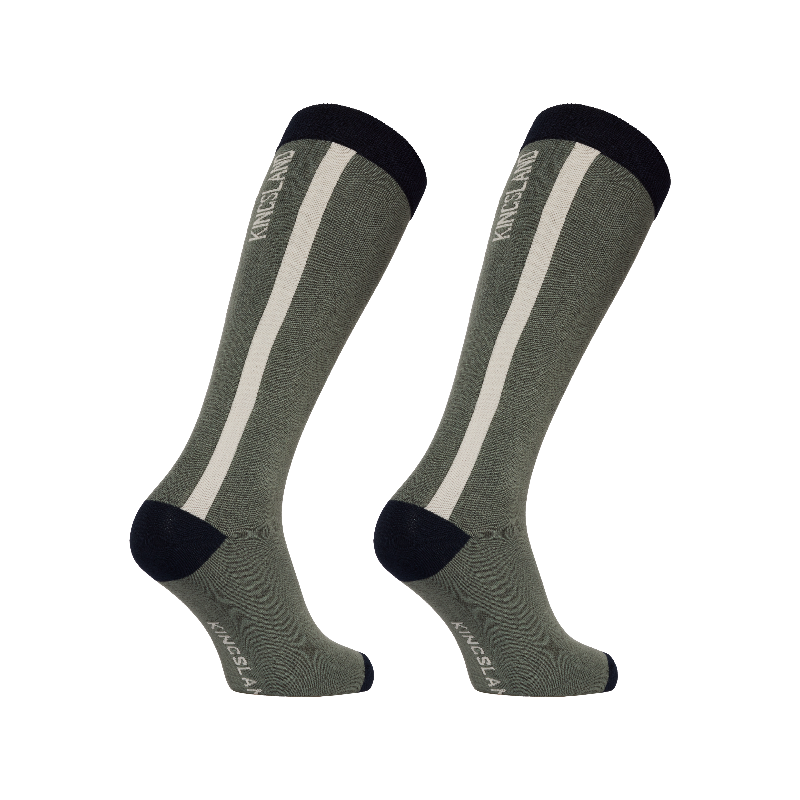 Kingsland - Chaussettes d'équitation KLLaura Coolmax green agave (x2) | - Ohlala