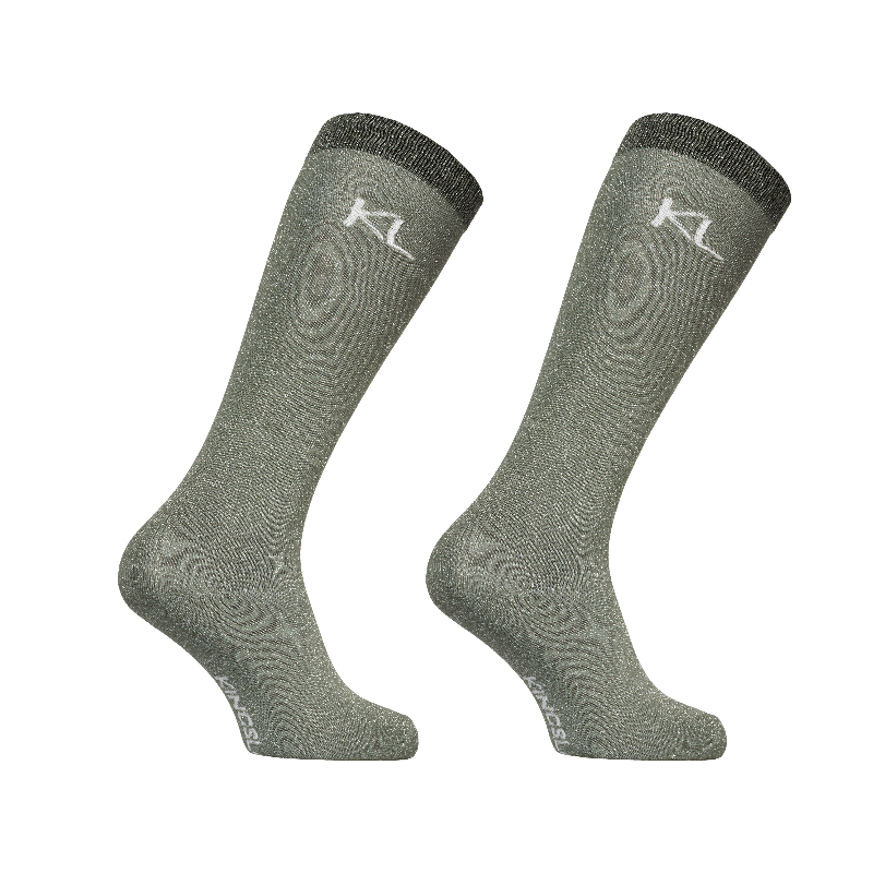 Kingsland - Chaussettes d'équitation KLLorella Coolmax green agave (x1) | - Ohlala