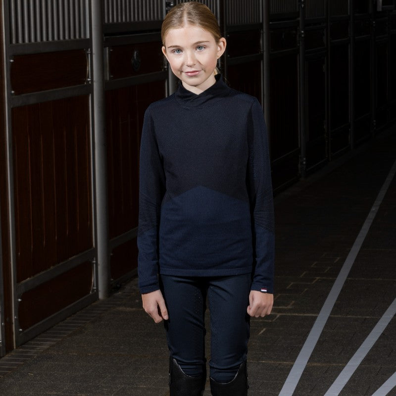 Kingsland - T-shirt manches longues technique junior KLVera marine | - Ohlala