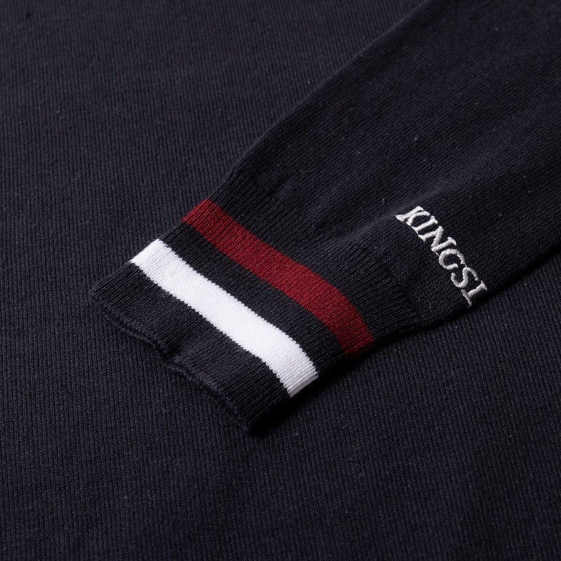 Kingsland - Pull manches longues col V femme Classic tricot marine | - Ohlala