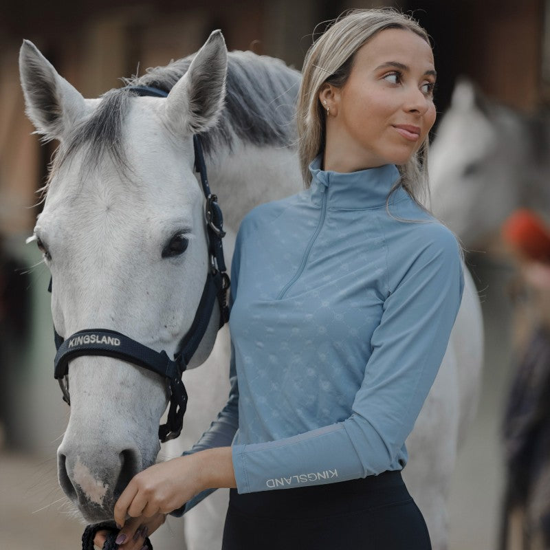 Kingsland - T-shirt manches longues uv protection femme KLHavanna blue faded denim | - Ohlala