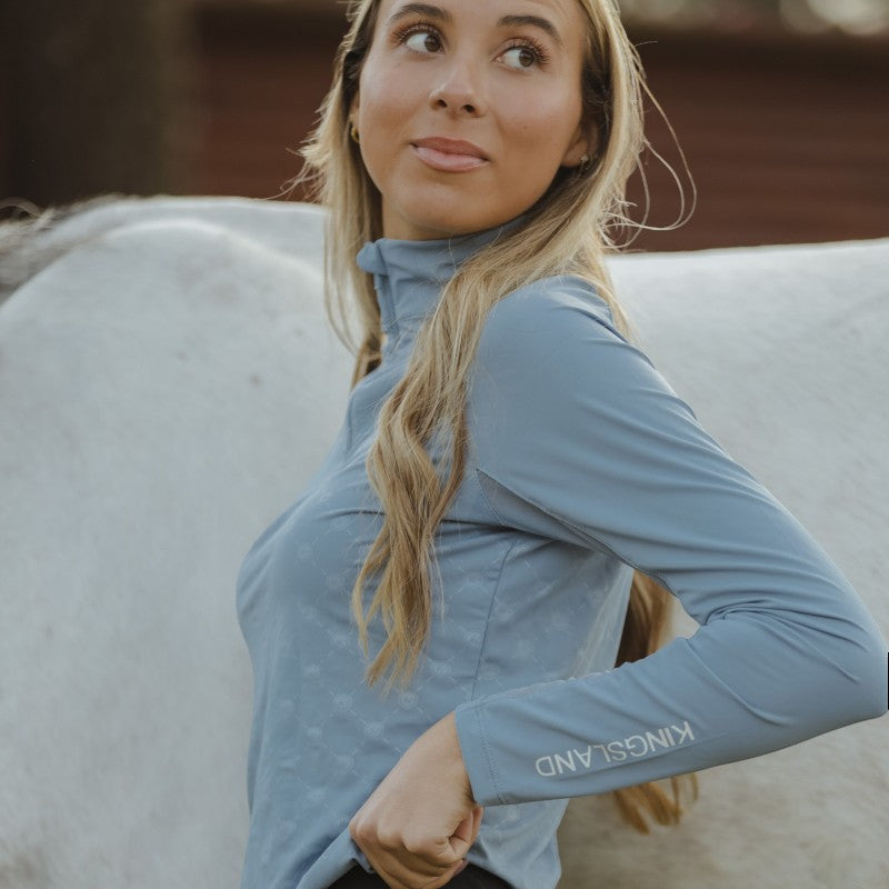 Kingsland - T-shirt manches longues uv protection femme KLHavanna blue faded denim | - Ohlala