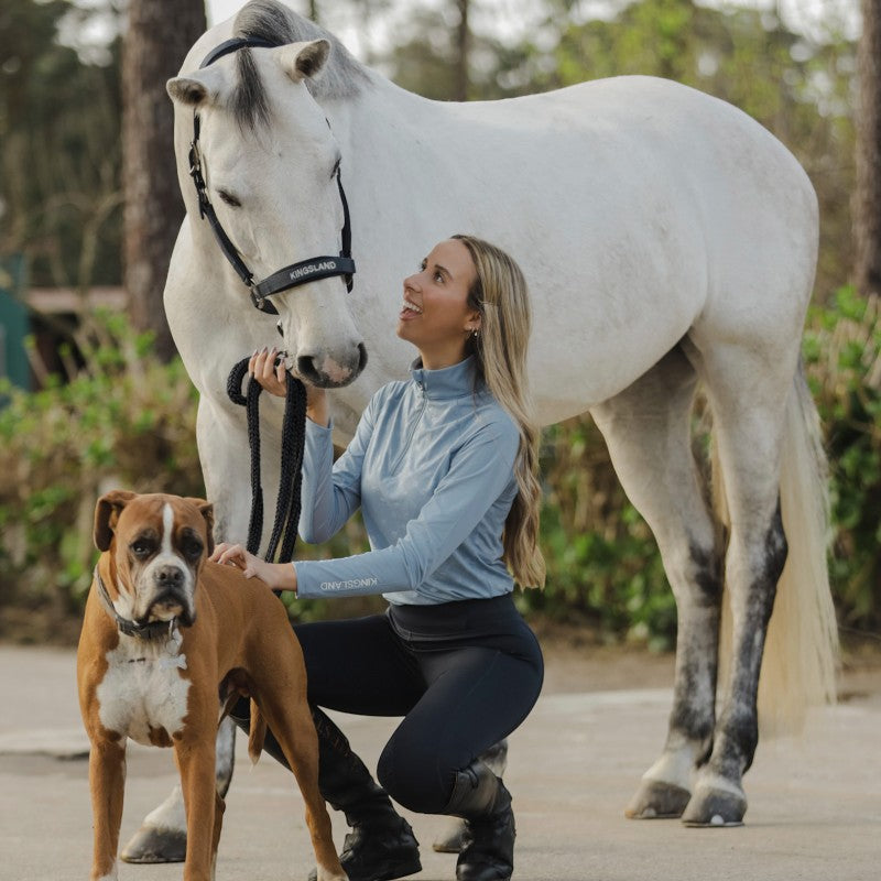 Kingsland - T-shirt manches longues uv protection femme KLHavanna blue faded denim | - Ohlala