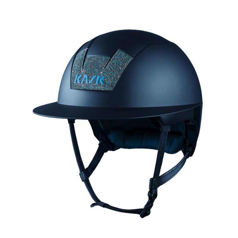 Kask - Casque d'équitation Kooki Lady Crystals Carpet marine matt | - Ohlala