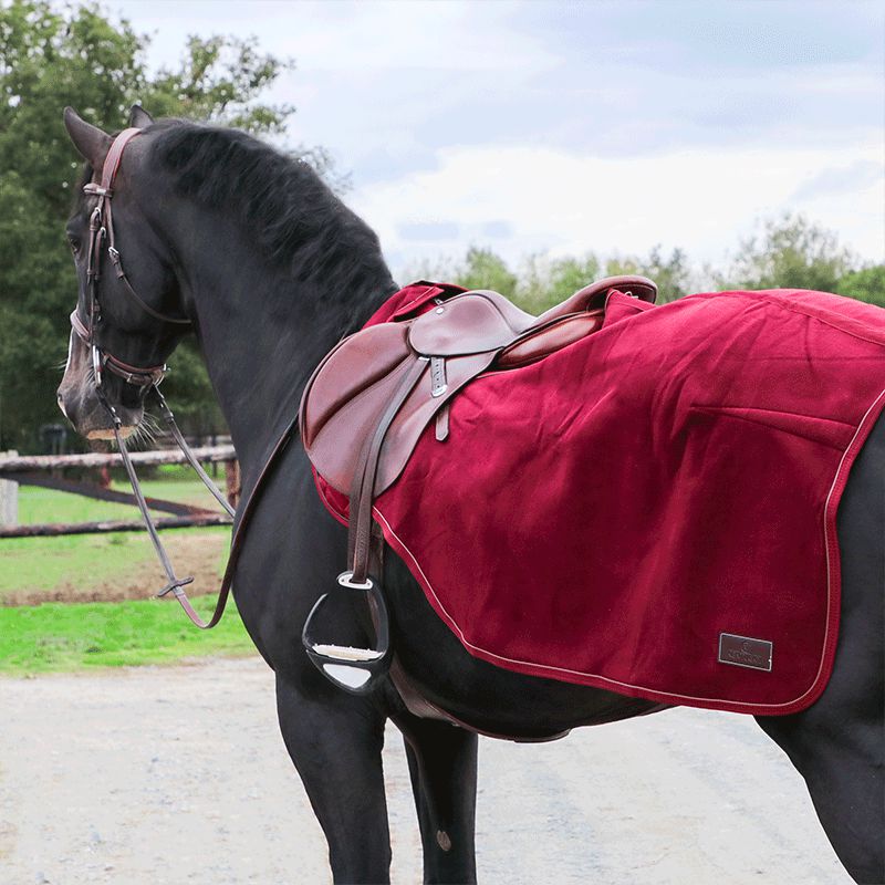 Kentucky Horsewear - Couvre-reins Heavy Fleece Bordeaux | - Ohlala