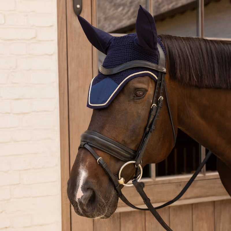 Kentucky Horsewear - Bonnet pour chevaux Wellington Velvet dark navy | - Ohlala
