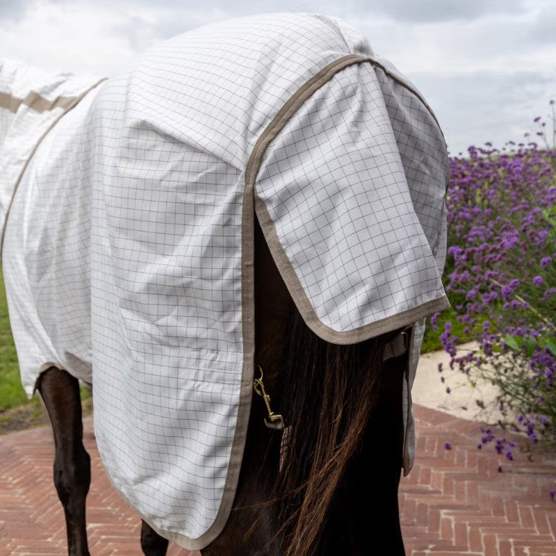 Kentucky Horsewear - Couverture anti-mouches Sweet Itch Fly Comfort blanc | - Ohlala