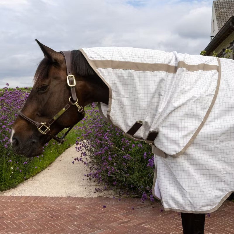 Kentucky Horsewear - Couverture anti-mouches Sweet Itch Fly Comfort blanc | - Ohlala