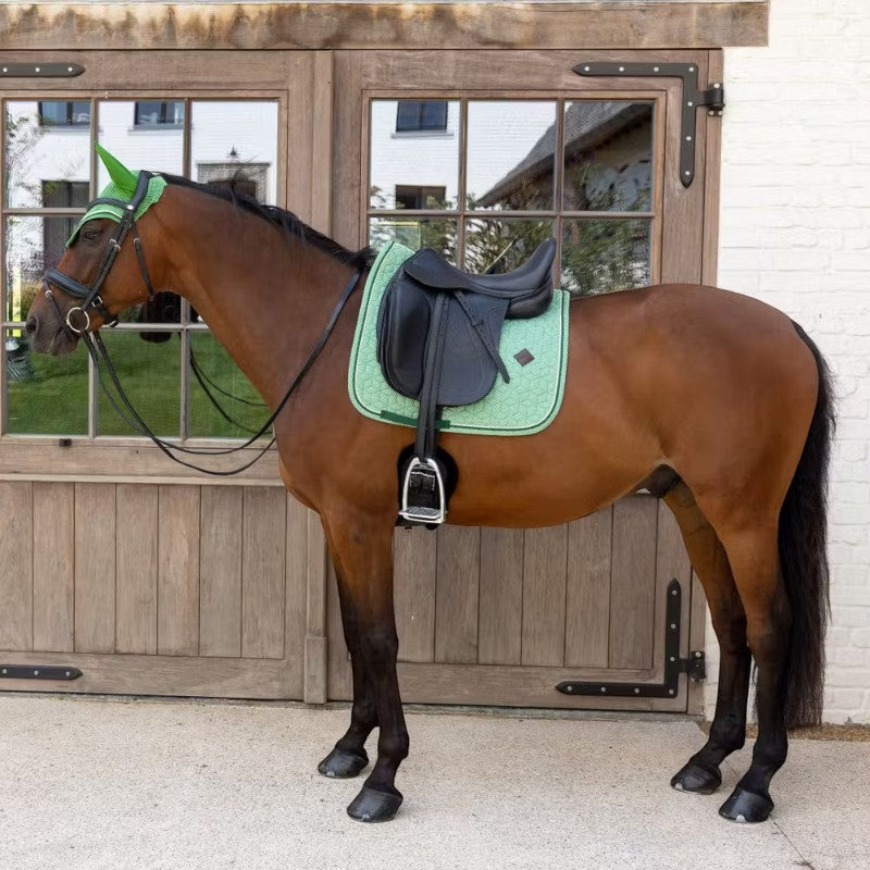 Kentucky Horsewear - Tapis de dressage Velvet Printing chess vert | - Ohlala