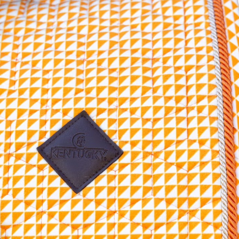 Kentucky Horsewear - Tapis de dressage Velvet Printing flags orange | - Ohlala