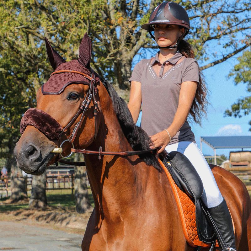 Kentucky Horsewear - Fourreau de muserolle marron | - Ohlala