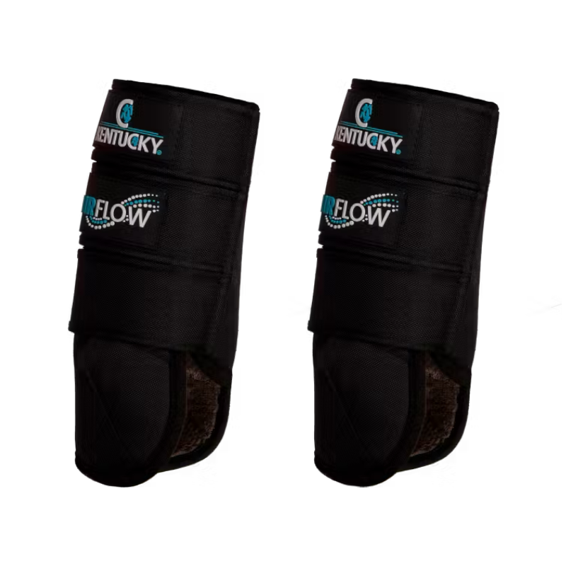 Kentucky Horsewear - Guêtres de cross antérieurs 3D Air Flow Skin Friendly noir | - Ohlala