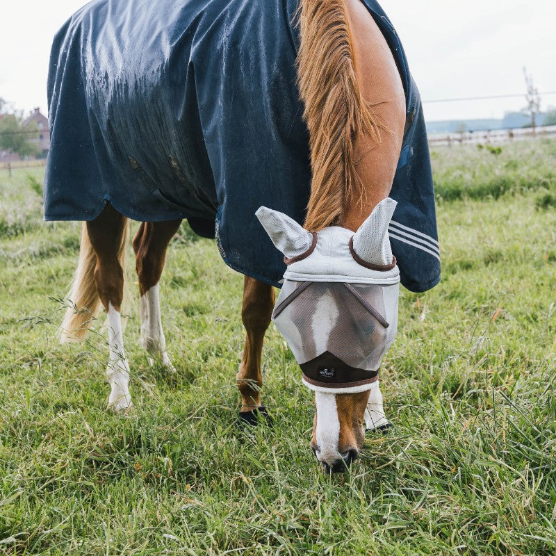 Kentucky Horsewear - Masque anti-mouches Friendly avec oreilles argent