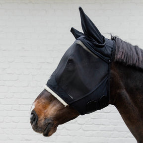 Kentucky Horsewear - Masque anti-mouches Friendly avec oreilles noir