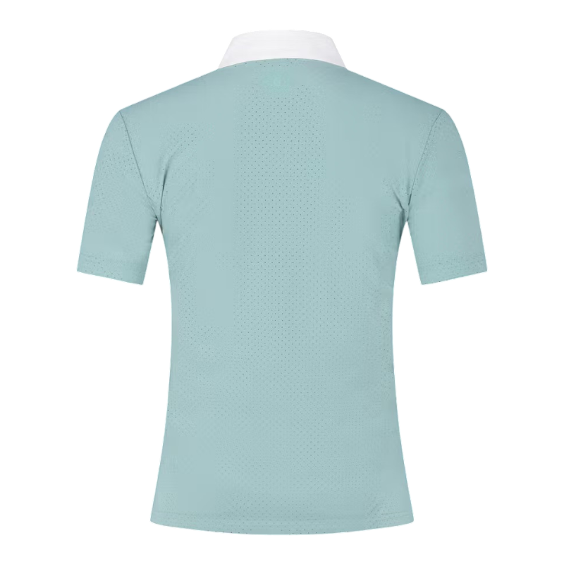 Kentucky Horsewear - Polo manches courtes femme Heritage Air dusty blue | - Ohlala