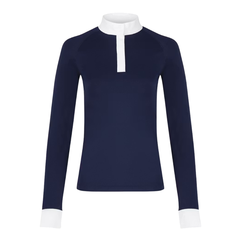 Kentucky Horsewear - Polo manches longues femme Classic marine | - Ohlala