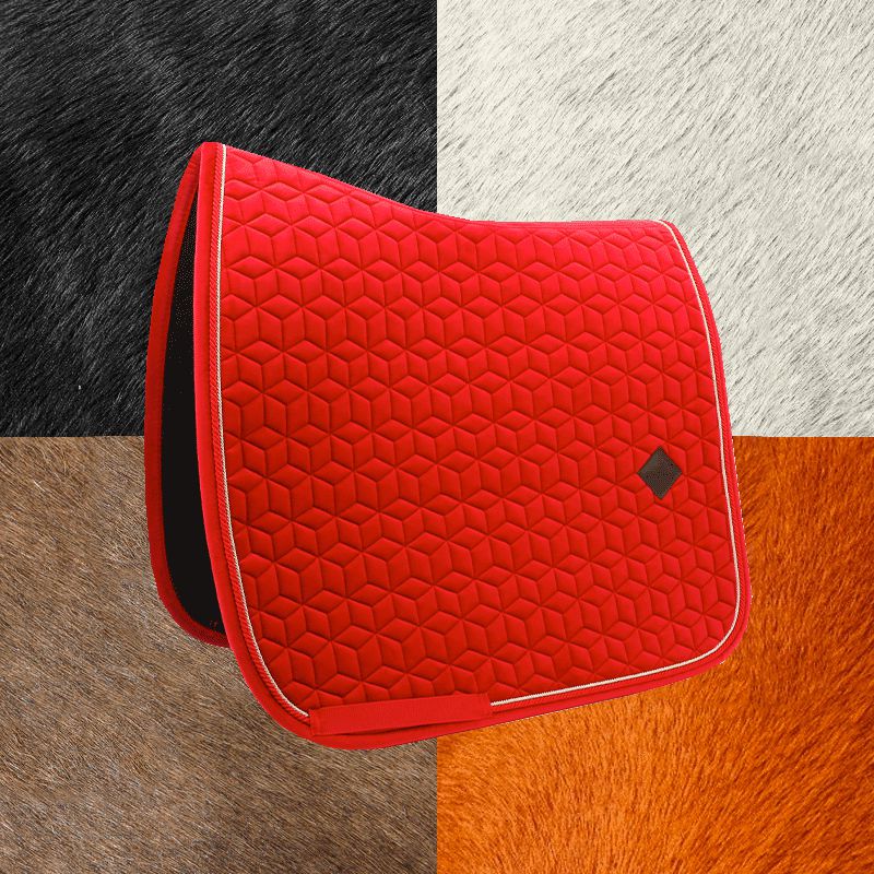 Kentucky Horsewear - Tapis de dressage Velvet Rouge | - Ohlala