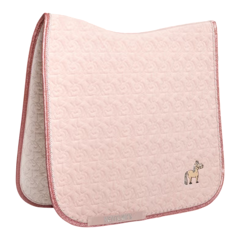 Kentucky Horsewear - Tapis de dressage licorne paillettes rose tendre | - Ohlala