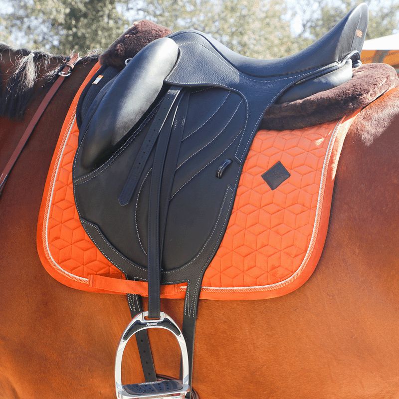 Kentucky Horsewear - Tapis de dressage Velvet Orange | - Ohlala