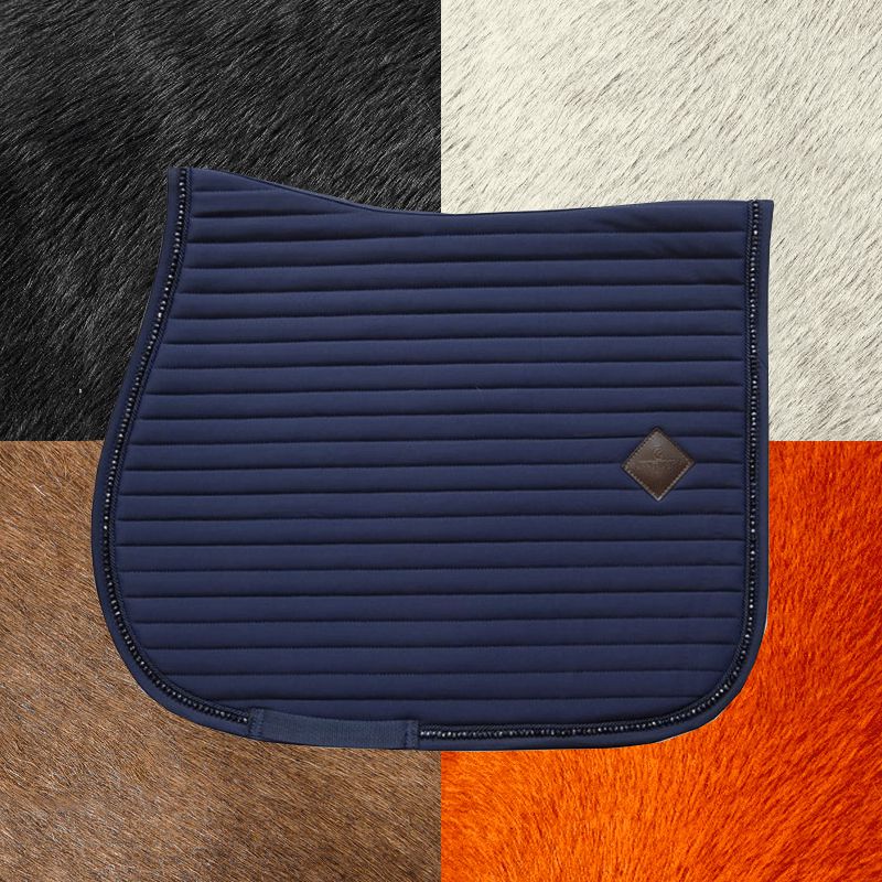 Kentucky Horsewear - Tapis de selle Pearls marine | - Ohlala