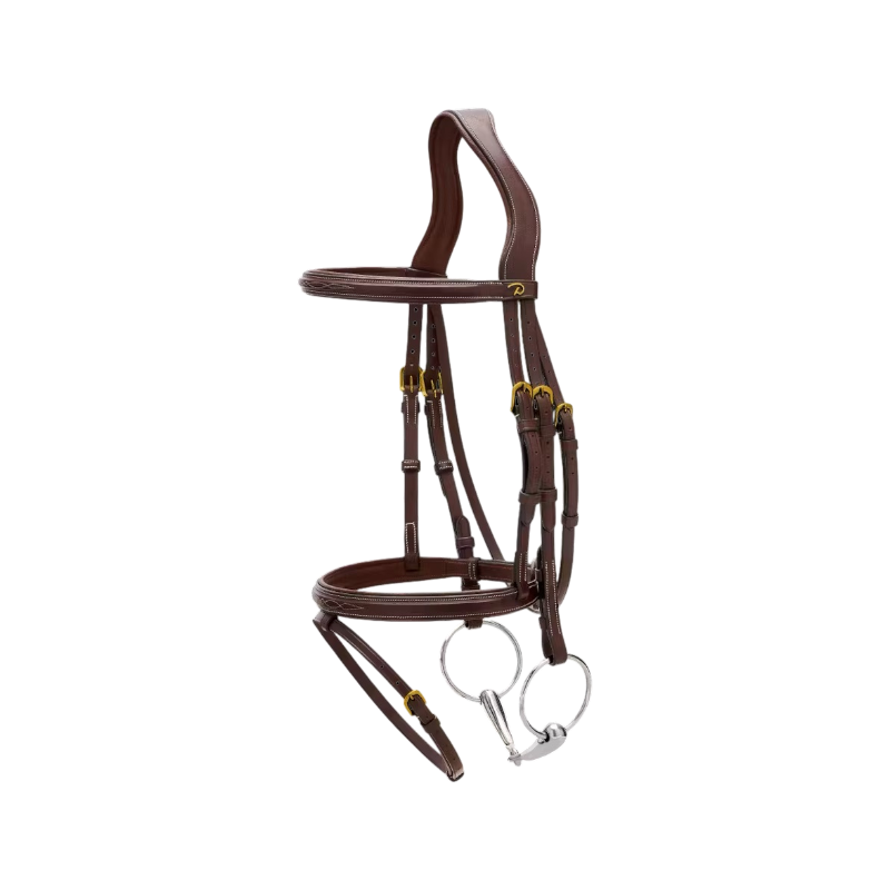 Dyon - Combined noseband bridle Dy'on Brown Collection 