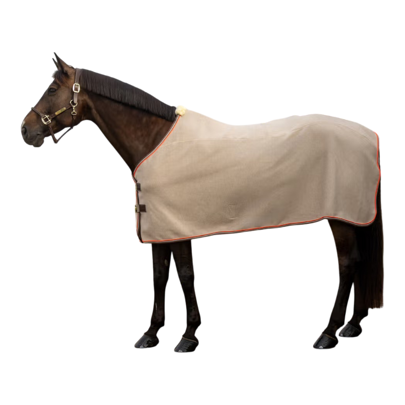 Kentucky Horsewear - Couverture polaire Heavy Melange beige | - Ohlala