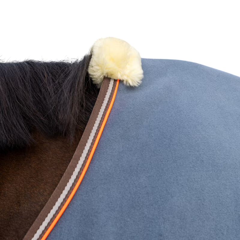 Kentucky Horsewear - Couverture polaire Heavy Melange dusty blue | - Ohlala