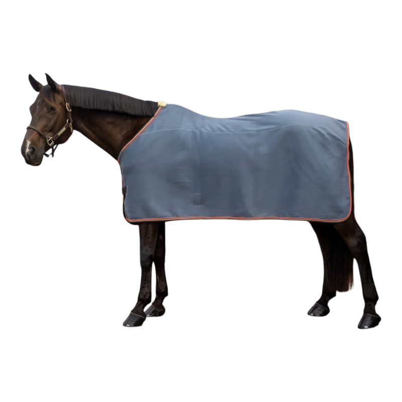 Kentucky Horsewear - Couverture polaire Heavy Melange dusty blue | - Ohlala