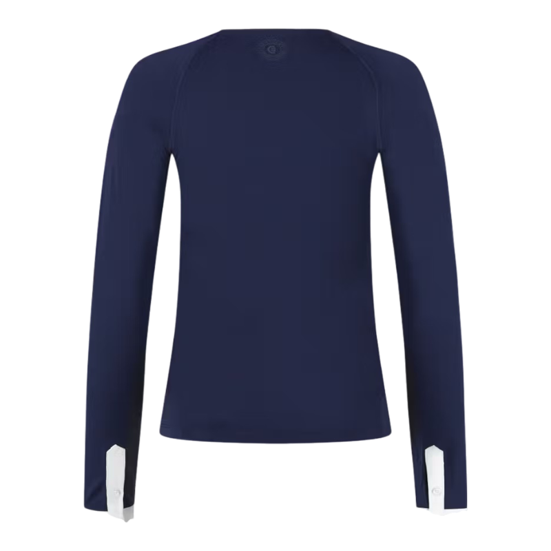 Kentucky Horsewear - Polo de concours manches longues femme Classic marine | - Ohlala