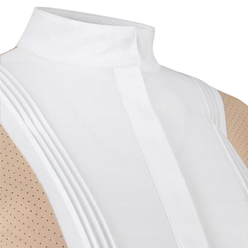 Kentucky Horsewear - Polo de concours manches longues femme Heritage Air beige | - Ohlala