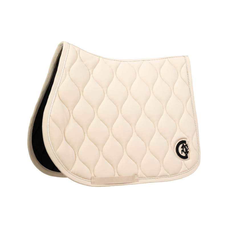 Kentucky Horsewear - Tapis de selle Wave jumping 3D logo beige | - Ohlala