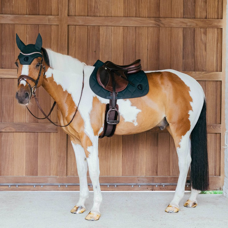 Kentucky Horsewear - Tapis de selle Wave jumping 3D logo vert | - Ohlala