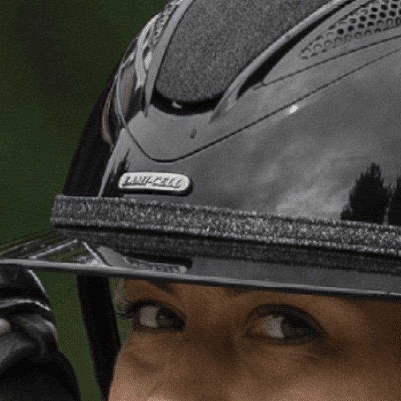 Lami-cell - Galon pour casque d'équitation Glitter noir | - Ohlala