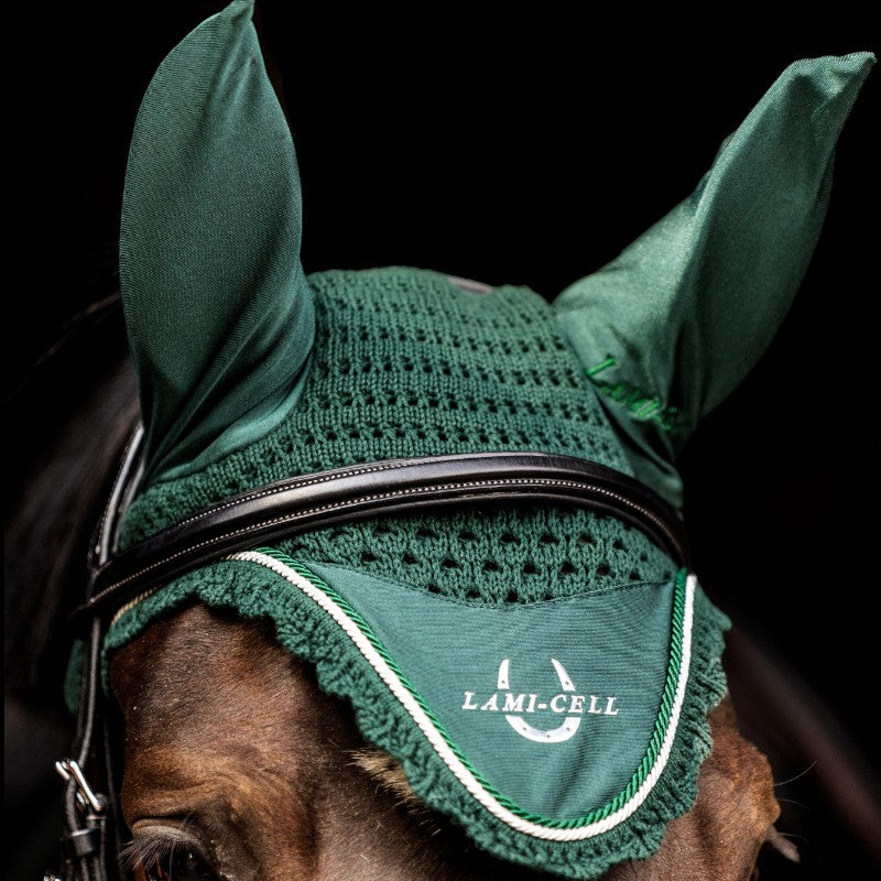 Lami-cell - Bonnet pour chevaux LC vert foncé | - Ohlala