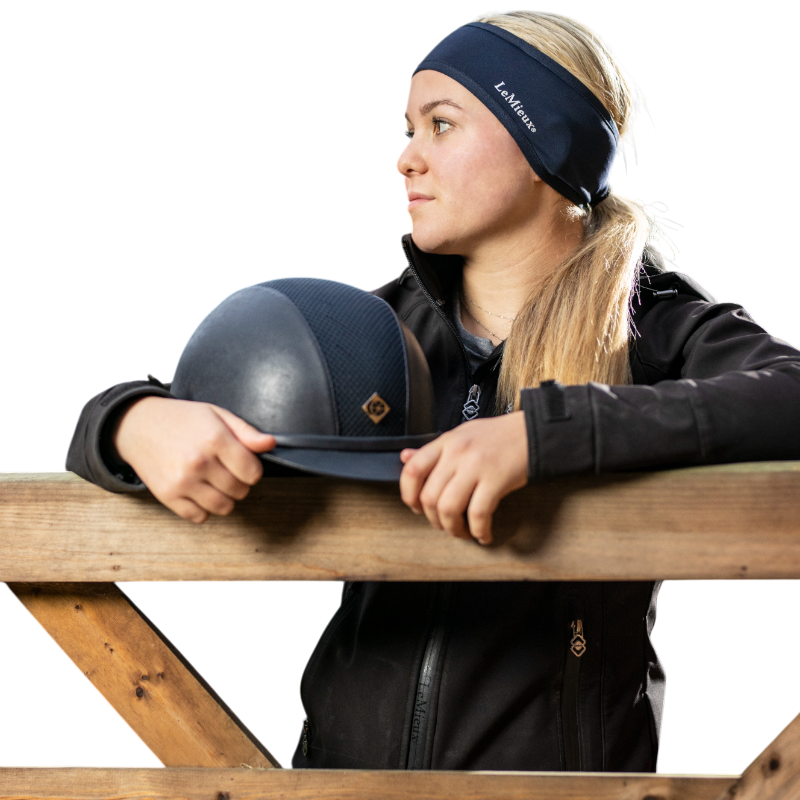 Lemieux - Bandeau cache oreille Ear Warmer indigo | - Ohlala