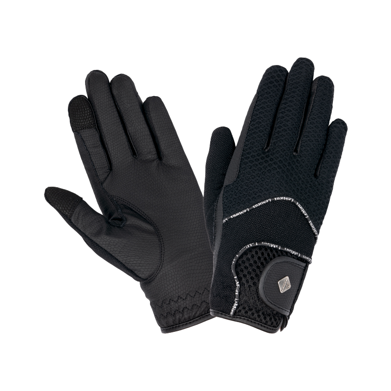 Lemieux - Gants d'équitation 3D Mesh noir | - Ohlala