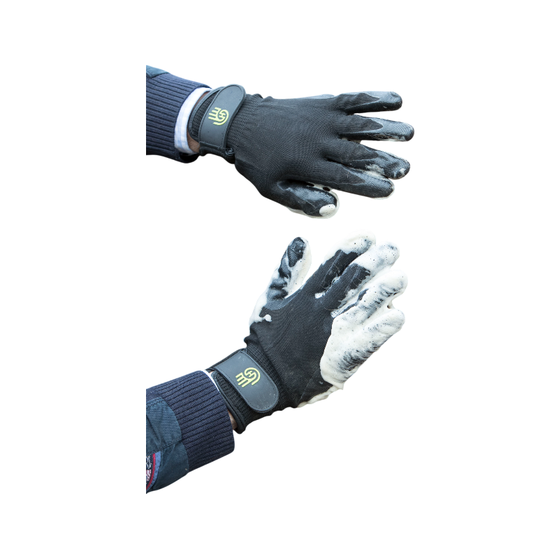 Lemieux - Gants de pansage Hands On noir | - Ohlala