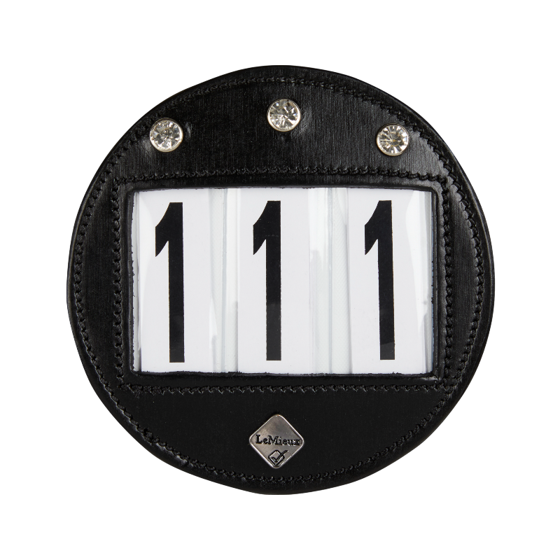 Lemieux - Porte-numéro pour bridon Diamante noir | - Ohlala