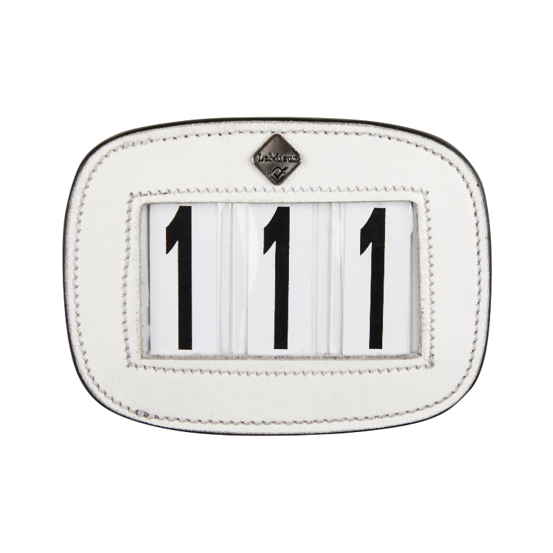 Lemieux - Porte-numéro pour selle blanc | - Ohlala