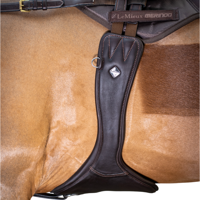 Lemieux - Sangle longue anatomique Gel-Tek marron | - Ohlala