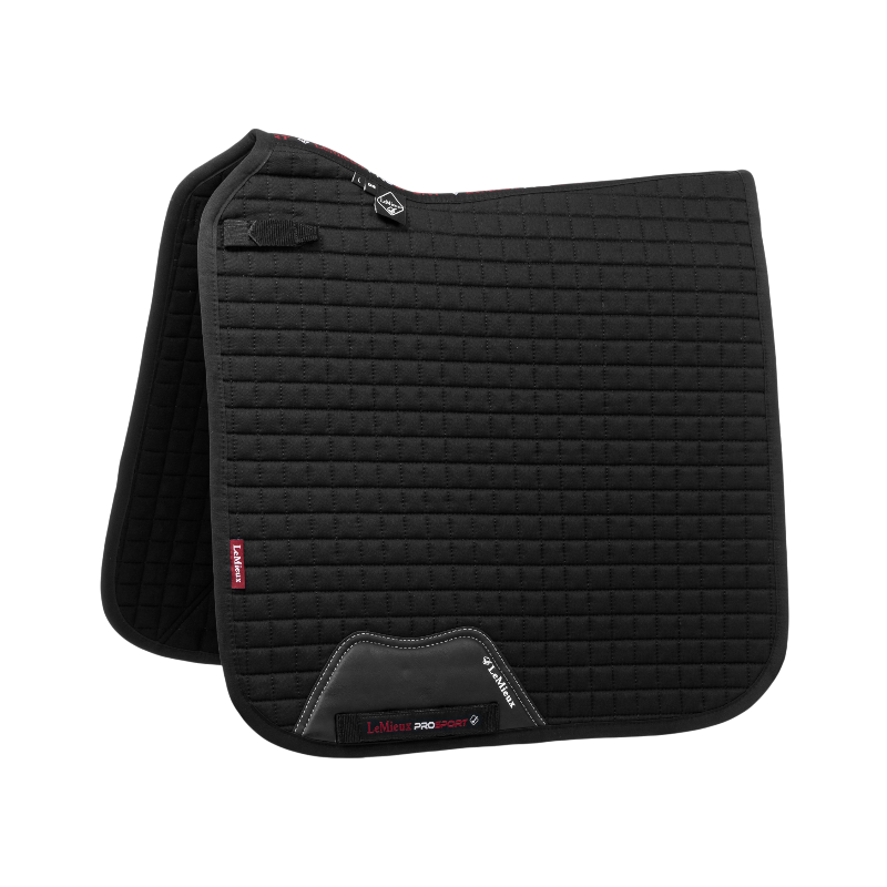 Lemieux - Tapis de dressage Square Coton noir | - Ohlala