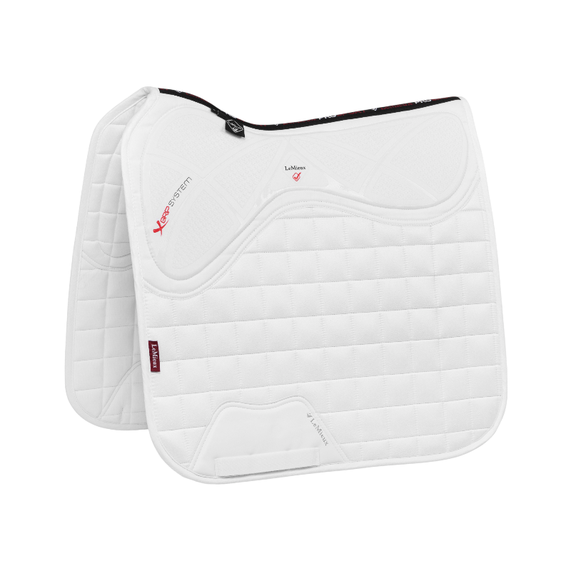 Lemieux - Tapis de dressage Square X-Grip Silicone blanc | - Ohlala