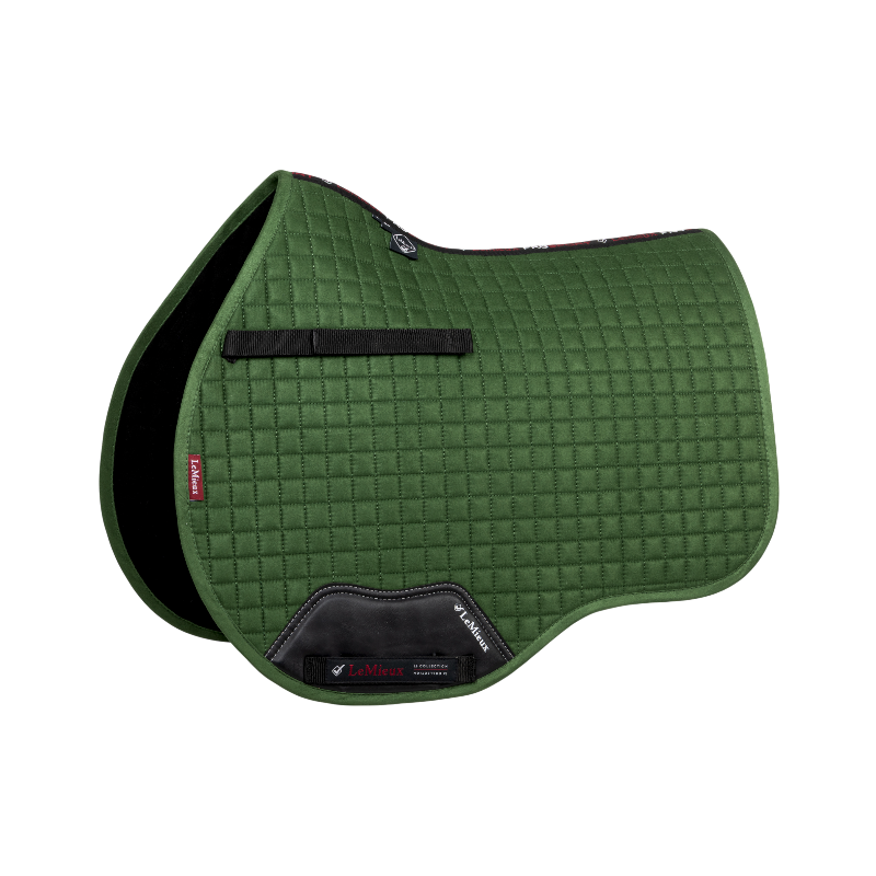 Lemieux - Tapis de selle GP Suede Square hunter green | - Ohlala
