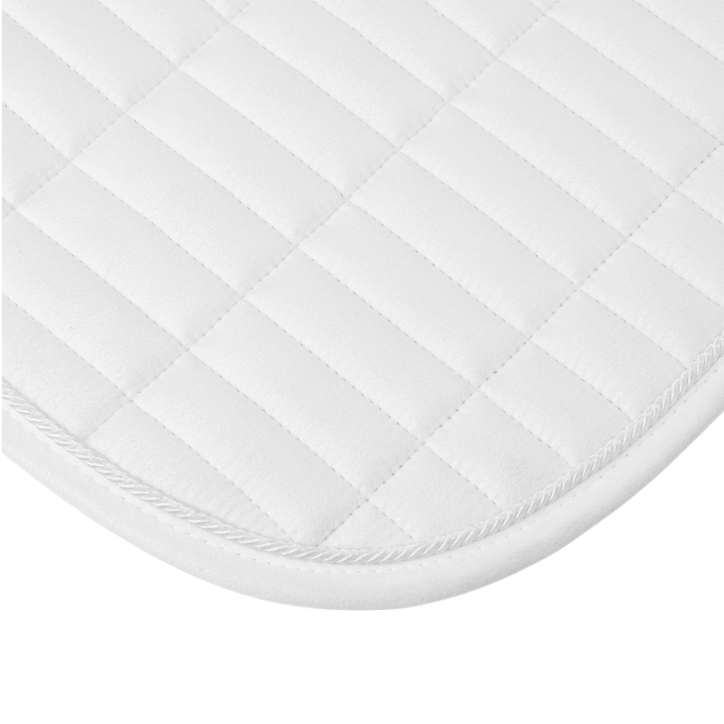 Lemieux - Tapis de selle Square EuroJump Suede blanc | - Ohlala