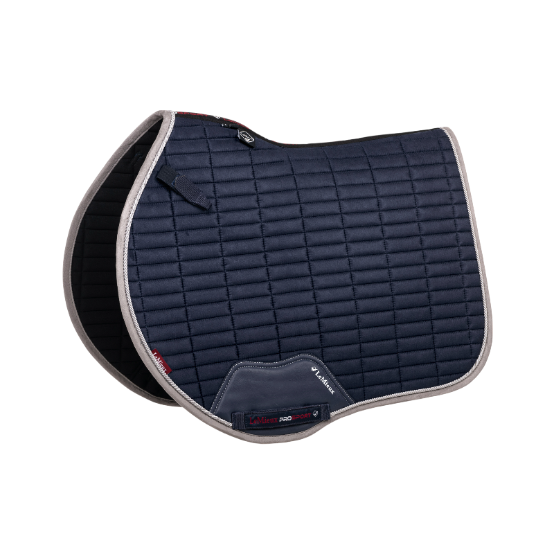 Lemieux - Tapis de selle Square EuroJump Suede marine | - Ohlala