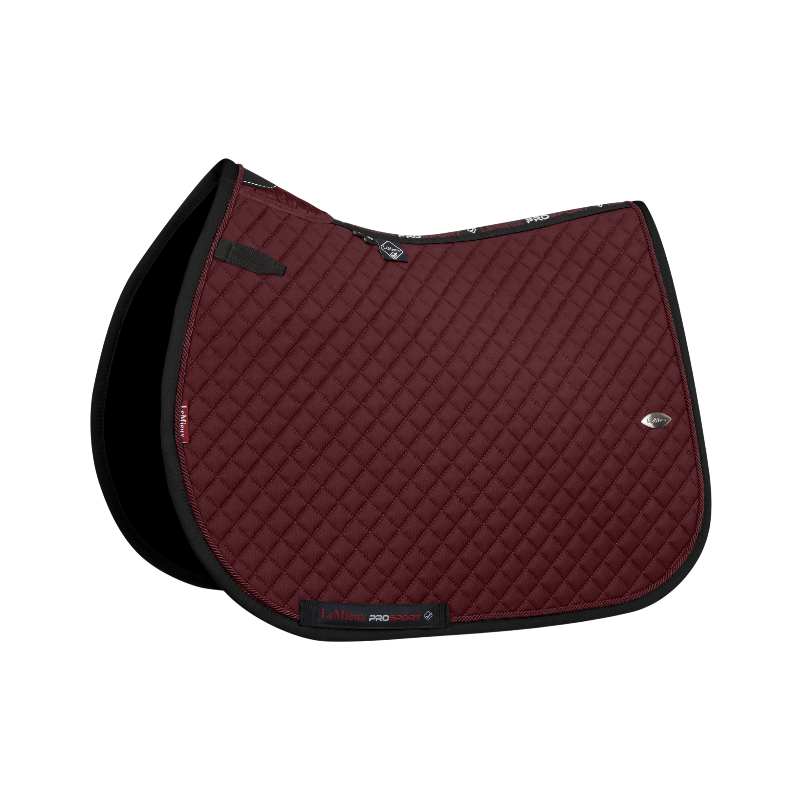 Lemieux - Tapis de selle Wither Relief bordeaux | - Ohlala